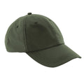 Olive - Front - Beechfield Unisex Outdoor Waterproof 6 Panel Baseball Cap (Pack of 2)