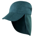 Bottle Green - Front - Result Unisex Headwear Folding Legionnaire Hat - Cap (Pack of 2)