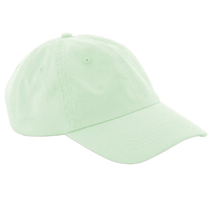 Pastel Mint - Front - Beechfield Unisex Low Profile 6 Panel Dad Cap (Pack Of 2)