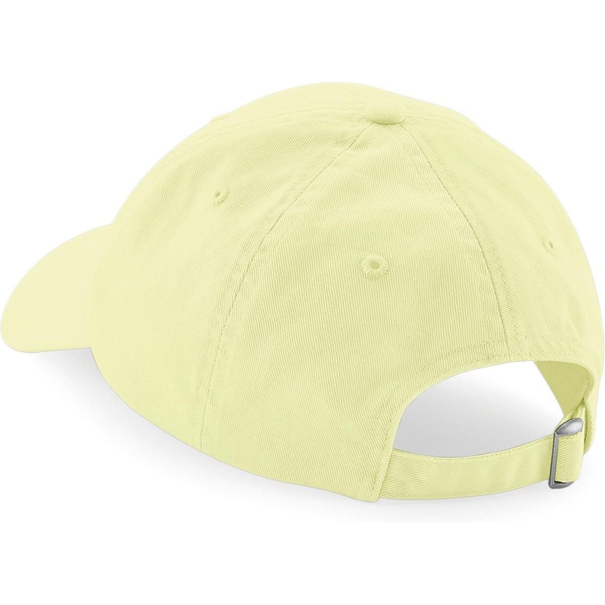 Pastel Lemon - Back - Beechfield Unisex Low Profile 6 Panel Dad Cap (Pack Of 2)