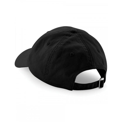Black - Back - Beechfield Unisex Low Profile 6 Panel Dad Cap (Pack Of 2)