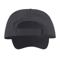 Black - Back - Result Unisex Core Houston 5 Panel Printers Baseball Cap (Pack of 2)