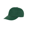 Bottle Green - Front - Result Unisex Core Houston 5 Panel Printers Baseball Cap (Pack of 2)