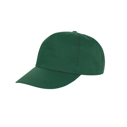 Bottle Green - Front - Result Unisex Core Houston 5 Panel Printers Baseball Cap (Pack Of 2)