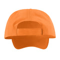 Orange - Back - Result Unisex Core Houston 5 Panel Printers Baseball Cap (Pack of 2)