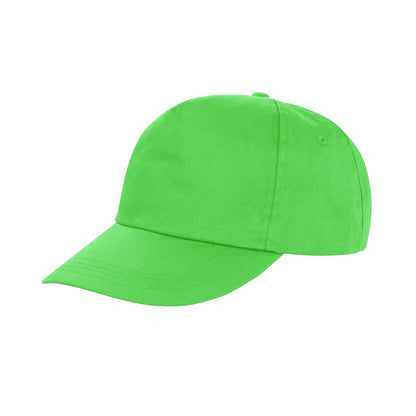 Lime - Front - Result Unisex Core Houston 5 Panel Printers Baseball Cap (Pack Of 2)