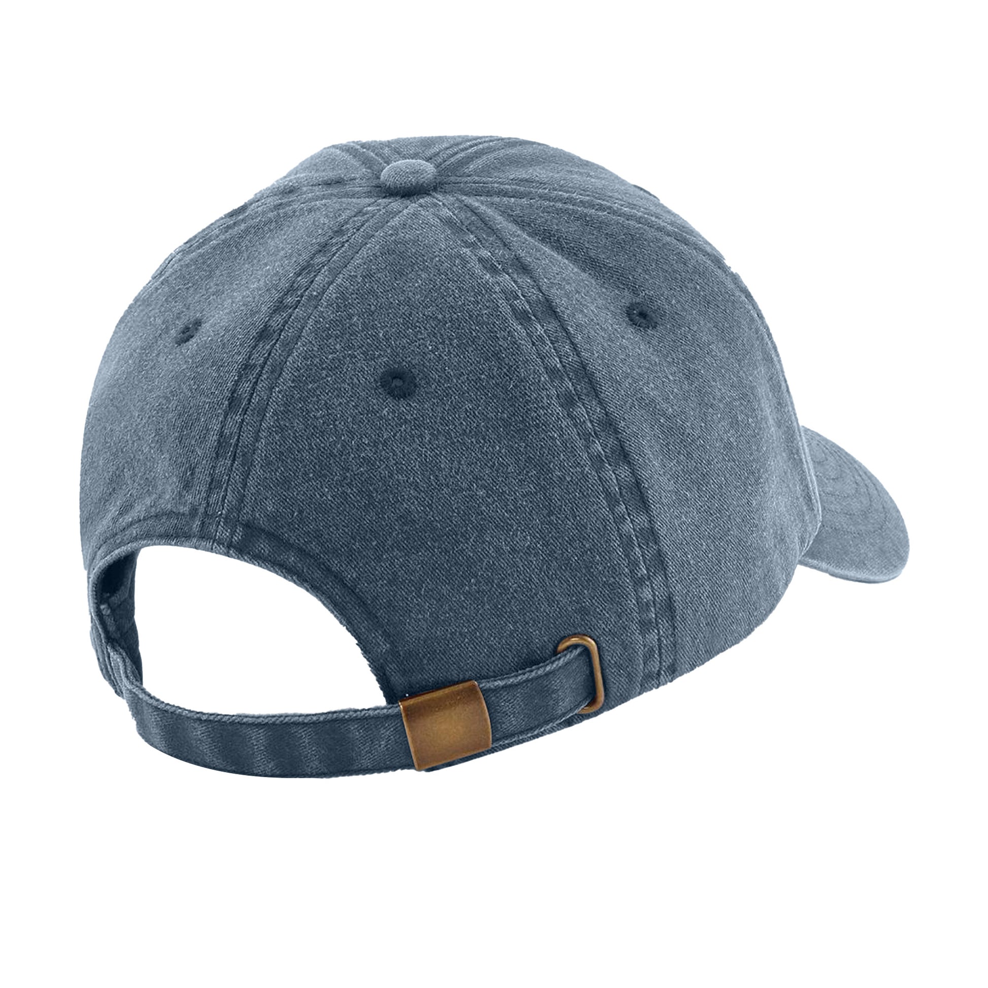 Vintage Denim - Back - Beechfield Unisex Low Profile Vintage Denim-Look Cap (Pack of 2)