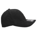 Black - Front - Beechfield Adults Unisex Signature Stretch-Fit Baseball Cap (Pack of 2)