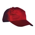 Burgundy - Front - Result Unisex Plain Baseball Cap (Pack of 2)