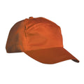 Orange - Front - Result Unisex Plain Baseball Cap (Pack of 2)