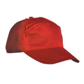 Red - Front - Result Unisex Plain Baseball Cap (Pack of 2)