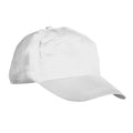 White - Front - Result Unisex Plain Baseball Cap (Pack of 2)