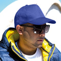Royal - Back - Result Unisex Core Boston 5 Panel Printers Baseball Cap (Pack Of 2)