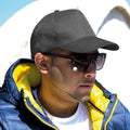 Black - Back - Result Unisex Core Boston 5 Panel Printers Baseball Cap (Pack Of 2)