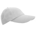 White - Front - Result Unisex Low Profile Heavy Brushed Cotton Baseball Cap (Pack of 2)