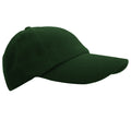 Forest Green - Front - Result Unisex Low Profile Heavy Brushed Cotton Baseball Cap (Pack of 2)