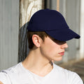 Navy Blue - Back - Result Unisex Low Profile Heavy Brushed Cotton Baseball Cap (Pack of 2)