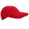 Red - Front - Result Unisex Low Profile Heavy Brushed Cotton Baseball Cap (Pack of 2)