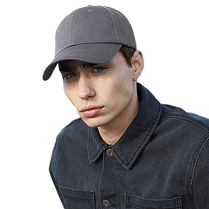 Graphite Grey - Back - Beechfield Unisex Authentic 6 Panel Baseball Cap (Pack of 2)