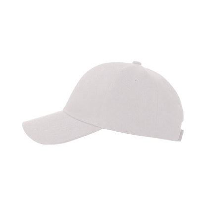 White - Back - Result Unisex Plain Baseball Cap (Pack of 2)