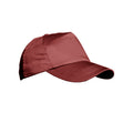 Burgundy - Front - Result Unisex Plain Baseball Cap (Pack of 2)