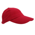Red - Front - Result Unisex Heavy Cotton Premium Pro-Style Baseball Cap (Pack of 2)