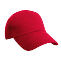Red - Back - Result Unisex Heavy Cotton Premium Pro-Style Baseball Cap (Pack of 2)