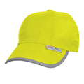 Hi-Vis Yellow - Front - Result Unisex High-Vis Baseball Cap (3M) (Pack of 2)