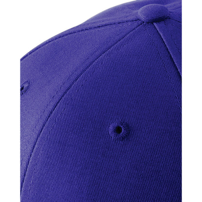 French Navy-White - Side - Beechfield Adults Unisex Athleisure Cotton Baseball Cap (Pack of 2)