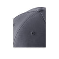 Graphite Grey-Black - Lifestyle - Beechfield Adults Unisex Athleisure Cotton Baseball Cap (Pack of 2)