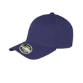 Navy Blue - Front - Result Unisex Core Kansas Flex Baseball Cap (Pack of 2)