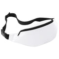 White - Front - Bagbase Adjustable Belt Bag (2.5 Litres) (Pack of 2)