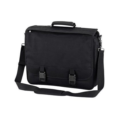 Black - Back - Quadra Portfolio Briefcase Bag - 12 Litres (Pack of 2)