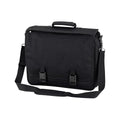 Black - Back - Quadra Portfolio Briefcase Bag - 12 Litres (Pack of 2)