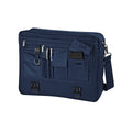 French Navy - Front - Quadra Portfolio Briefcase Bag - 12 Litres (Pack of 2)