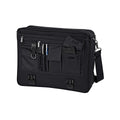 Black - Front - Quadra Portfolio Briefcase Bag - 12 Litres (Pack of 2)