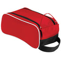 Classic Red-Black-White - Front - Quadra Teamwear Shoe Bag - 9 Litres (Pack of 2)