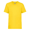 Yellow - Front - Fruit Of The Loom Childrens-Kids Unisex Valueweight Short Sleeve T-Shirt (Pack of 2)