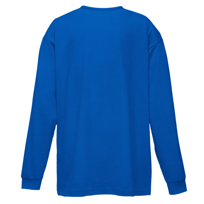 Royal - Back - Fruit Of The Loom Childrens-Kids Long Sleeve T-Shirt (Pack of 2)