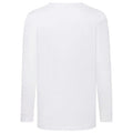 White - Back - Fruit Of The Loom Childrens-Kids Long Sleeve T-Shirt (Pack of 2)
