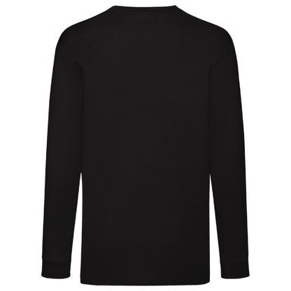 Black - Back - Fruit Of The Loom Childrens-Kids Long Sleeve T-Shirt (Pack of 2)