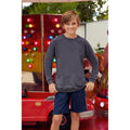 Dark Heather - Lifestyle - Fruit Of The Loom Childrens-Kids Long Sleeve T-Shirt (Pack of 2)