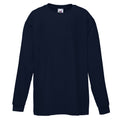 Deep Navy - Front - Fruit Of The Loom Childrens-Kids Long Sleeve T-Shirt (Pack of 2)