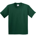 Forest Green - Front - Gildan Childrens Unisex Heavy Cotton T-Shirt (Pack Of 2)