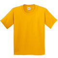 Gold - Front - Gildan Childrens Unisex Heavy Cotton T-Shirt (Pack Of 2)
