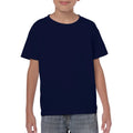 Navy - Back - Gildan Childrens Unisex Heavy Cotton T-Shirt (Pack Of 2)