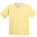 Yellow Haze - Front - Gildan Childrens Unisex Heavy Cotton T-Shirt (Pack Of 2)
