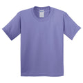 Violet - Front - Gildan Childrens Unisex Heavy Cotton T-Shirt (Pack Of 2)