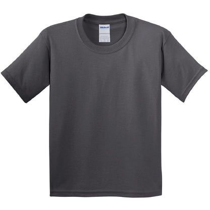 Charcoal - Front - Gildan Childrens Unisex Soft Style T-Shirt (Pack Of 2)