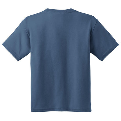 Indigo Blue - Back - Gildan Childrens Unisex Soft Style T-Shirt (Pack Of 2)